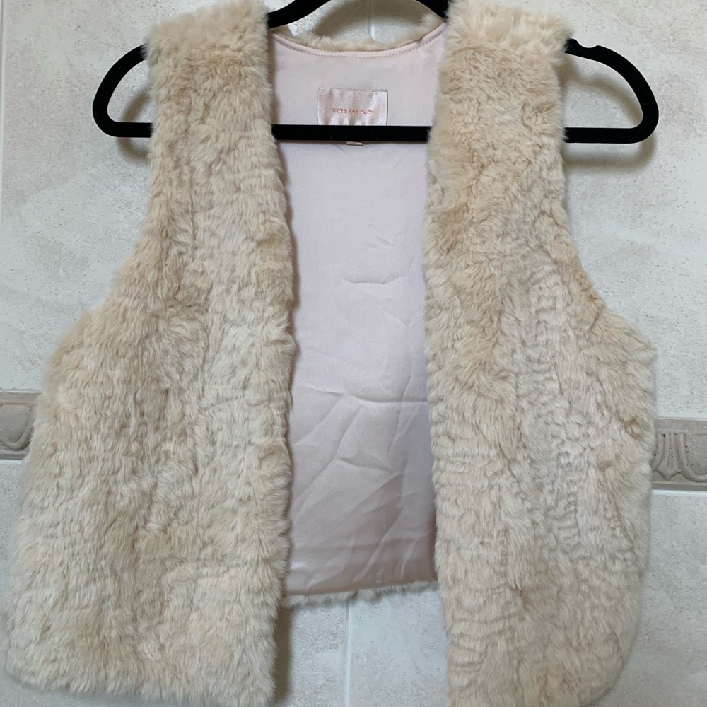 Faux fur vest